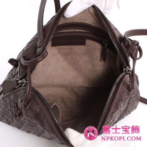 Bottega Veneta/ボッテガ・ヴェネタ  ラムスキン ショルダーバッグ ダークブラウン 245354V00162072